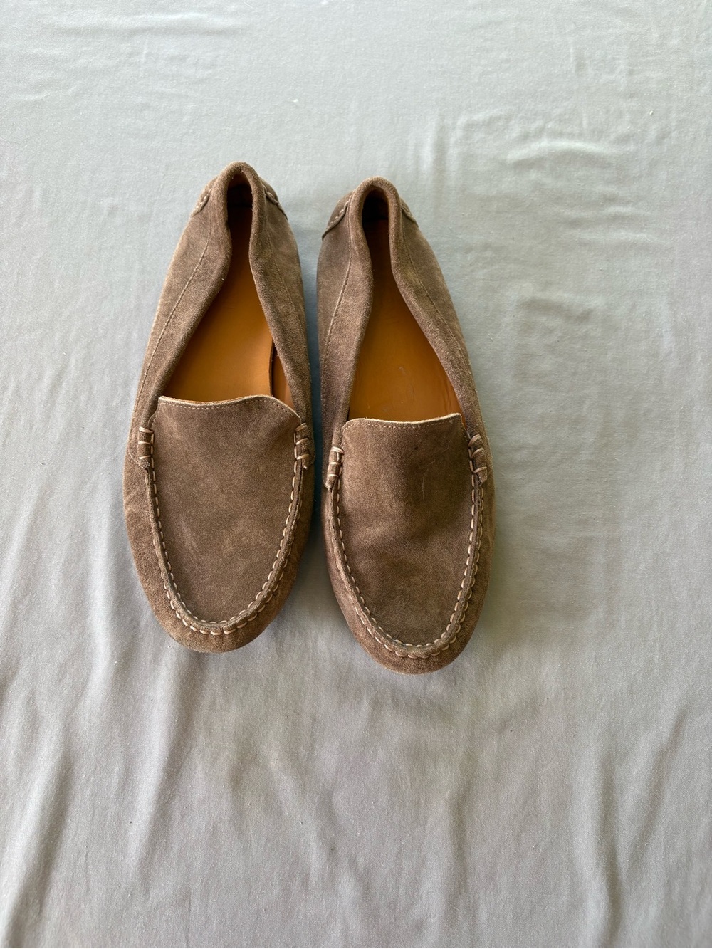 M. Gemi Brown Suede Driving Loafers